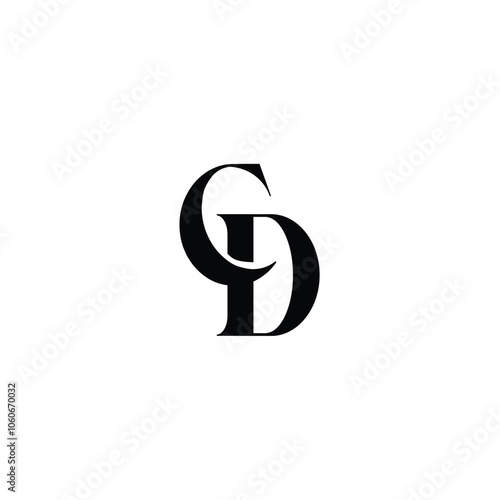 CD monogram logo design letter text name symbol monochrome logotype alphabet character simple logo