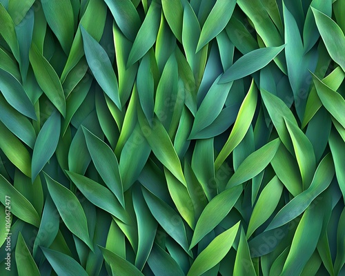 Artistic rendering of a seamless pattern of artificial green grass, showcasing its rich texture and vibrant color, ideal for outdoorthemed designs and naturecentric projects photo