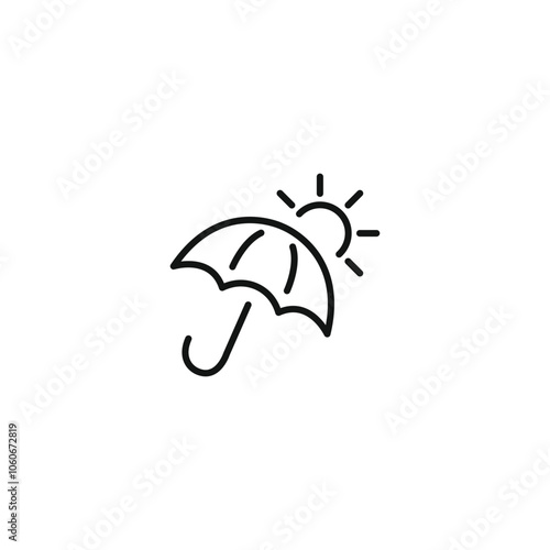 Weather icon, Meteorology icon, Outline icons set isolated on white background flat vector illustration
