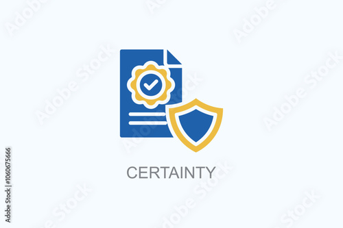 Certainty Vector  Or Logo Sign Symbol Illustration