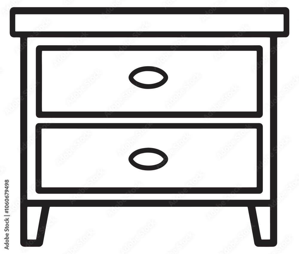 Drawer icon vector design template simple and clean, Drawers silhouette vector illustration Drawer icon vector design template simple and clean, Drawers silhouette vector illustration