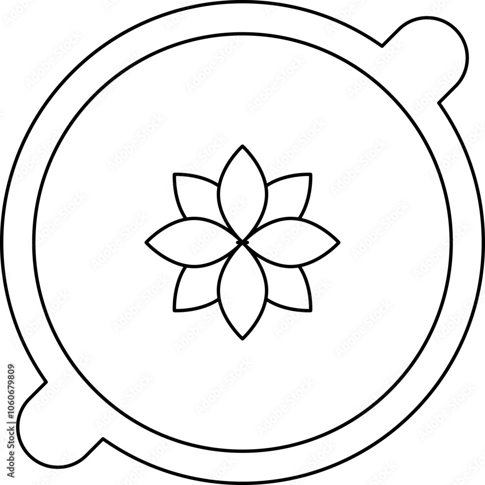 Crema catalana single vector icon Crema catalana single vector icon