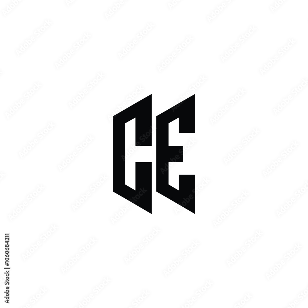 CE monogram logo design letter text name symbol monochrome logotype alphabet character simple logo CE monogram logo design letter text name symbol monochrome logotype alphabet character simple logo
