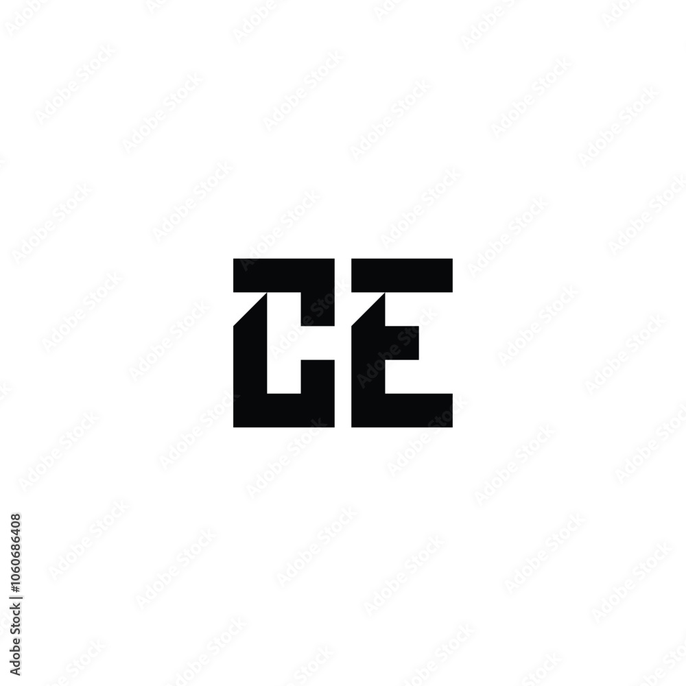 CE monogram logo design letter text name symbol monochrome logotype alphabet character simple logo CE monogram logo design letter text name symbol monochrome logotype alphabet character simple logo