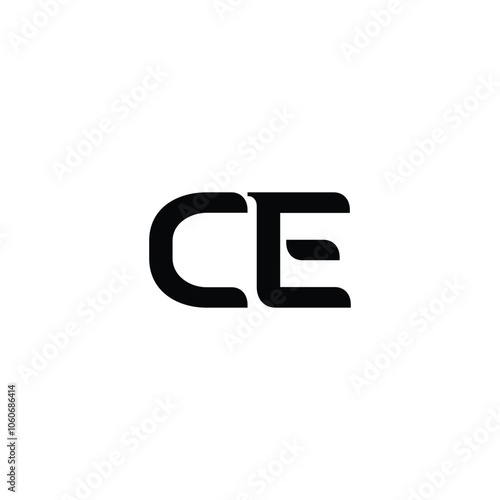 CE monogram logo design letter text name symbol monochrome logotype alphabet character simple logo