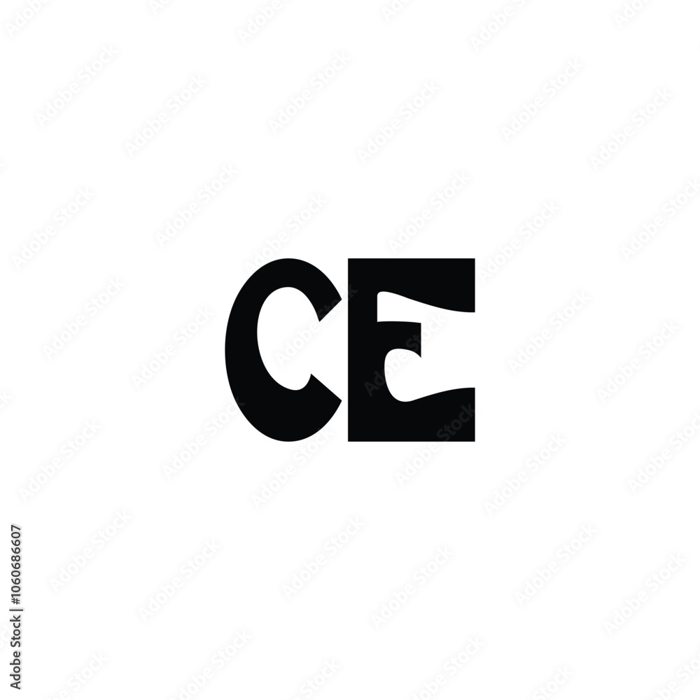 CE monogram logo design letter text name symbol monochrome logotype alphabet character simple logo CE monogram logo design letter text name symbol monochrome logotype alphabet character simple logo
