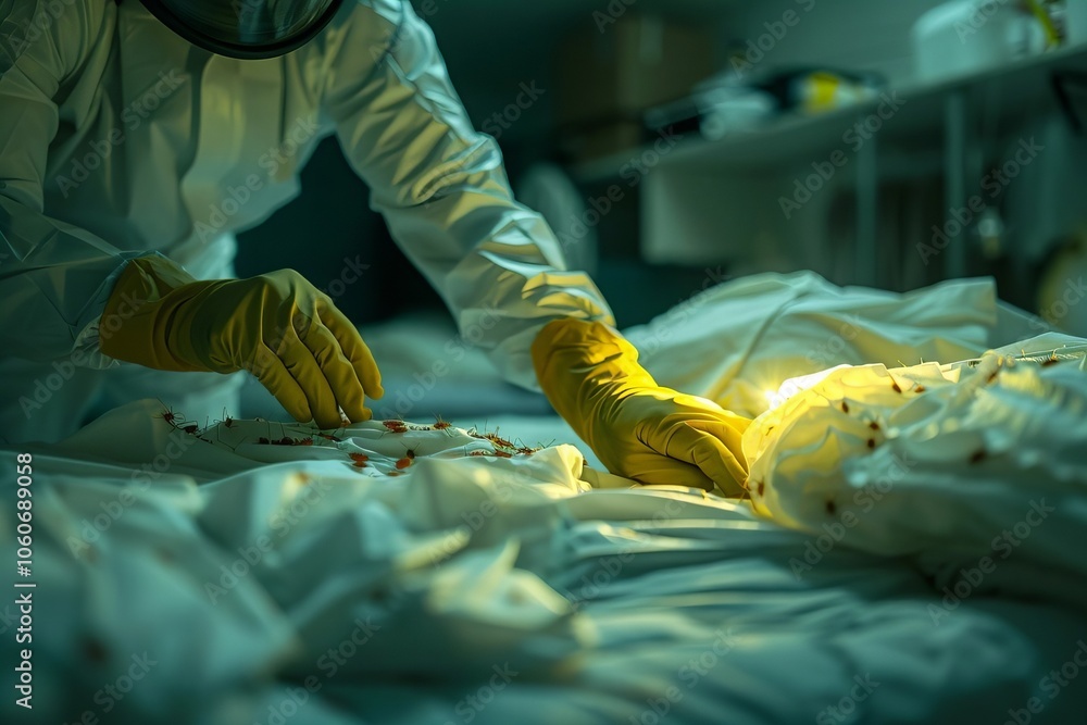 Naklejka premium Eradicate Bed Bugs with Our Infestation Treatment Service