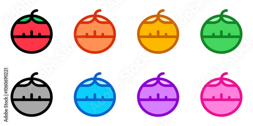 Editable vector pomodoro timer icon. Part of a big icon set family. Perfect for web and app interfaces, presentations, infographics, etc