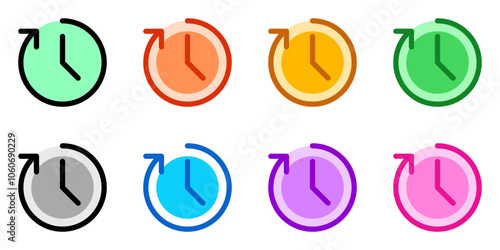 Editable vector nonstop time service hours icon. Part of a big icon set family. Perfect for web and app interfaces, presentations, infographics, etc
