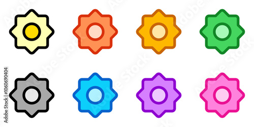 Editable vector sun, screen brightness icon. Part of a big icon set family. Perfect for web and app interfaces, presentations, infographics, etc