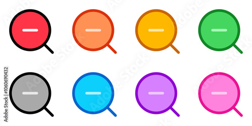 Editable vector zoom out icon. Part of a big icon set family. Perfect for web and app interfaces, presentations, infographics, etc