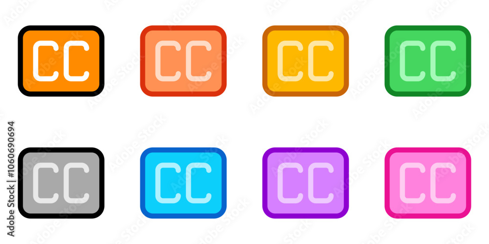 Editable close captioning sign vector icon. Part of a big icon set family. Perfect for web and app interfaces, presentations, infographics, etc Editable close captioning sign vector icon. Part of a big icon set family. Perfect for web and app interfaces, presentations, infographics, etc