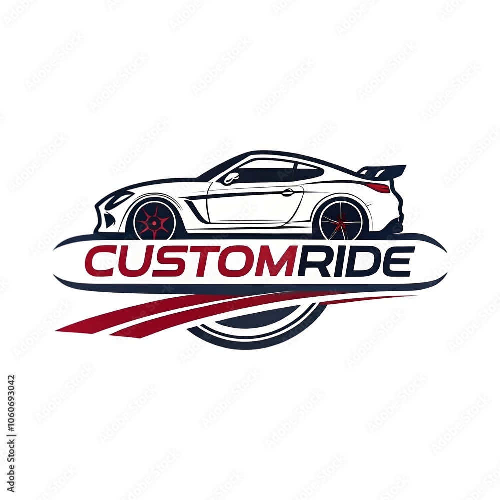 Fototapeta premium Unique and Customizable Car Logo Designs - Sleek, Modern, and Perfect for Auto Branding