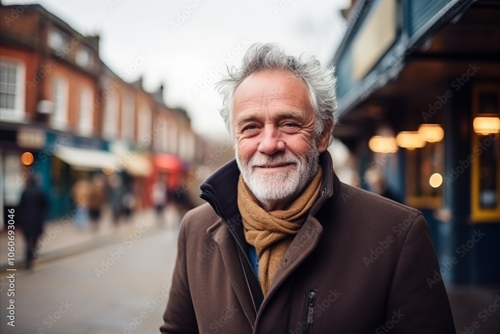 Portrait of a senior man in the street of London, UK Portrait of a senior man in the street of London, UK