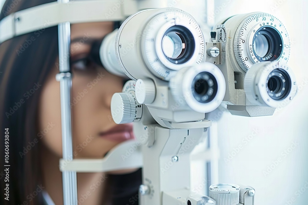 Performing an Optometry Eye Exam for a Black African Patient Performing an Optometry Eye Exam for a Black African Patient