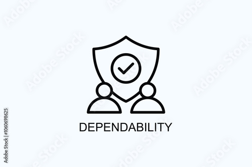 Dependability Vector  Or Logo Sign Symbol Illustration