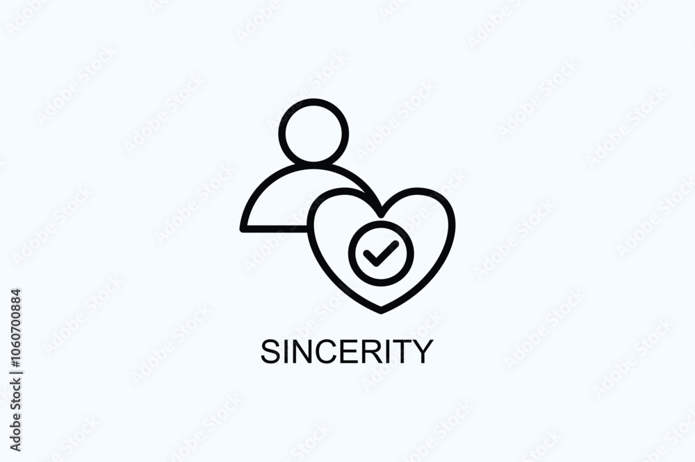 Sincerity Vector Or Logo Sign Symbol Illustration Sincerity Vector Or Logo Sign Symbol Illustration