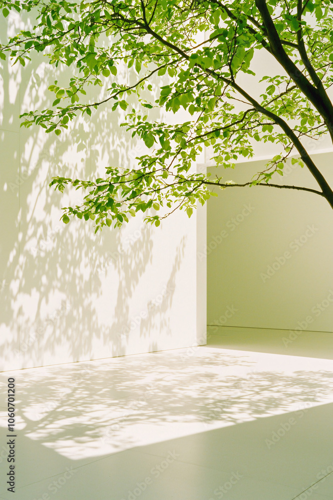 Obraz premium corporate architecture detail, garden integration