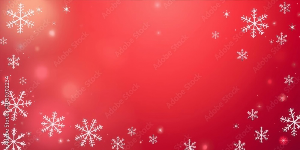 Christmas illustration featuring various small snowflakes on a gradient background in shades of red, creating a festive and cozy vibe, decorative, snowflakes Christmas illustration featuring various small snowflakes on a gradient background in shades of red, creating a festive and cozy vibe, decorative, snowflakes