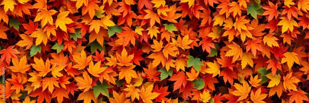 Beautiful fall leaves in various warm tones create a stunning pattern against a soft neutral background, pattern, digital Beautiful fall leaves in various warm tones create a stunning pattern against a soft neutral background, pattern, digital