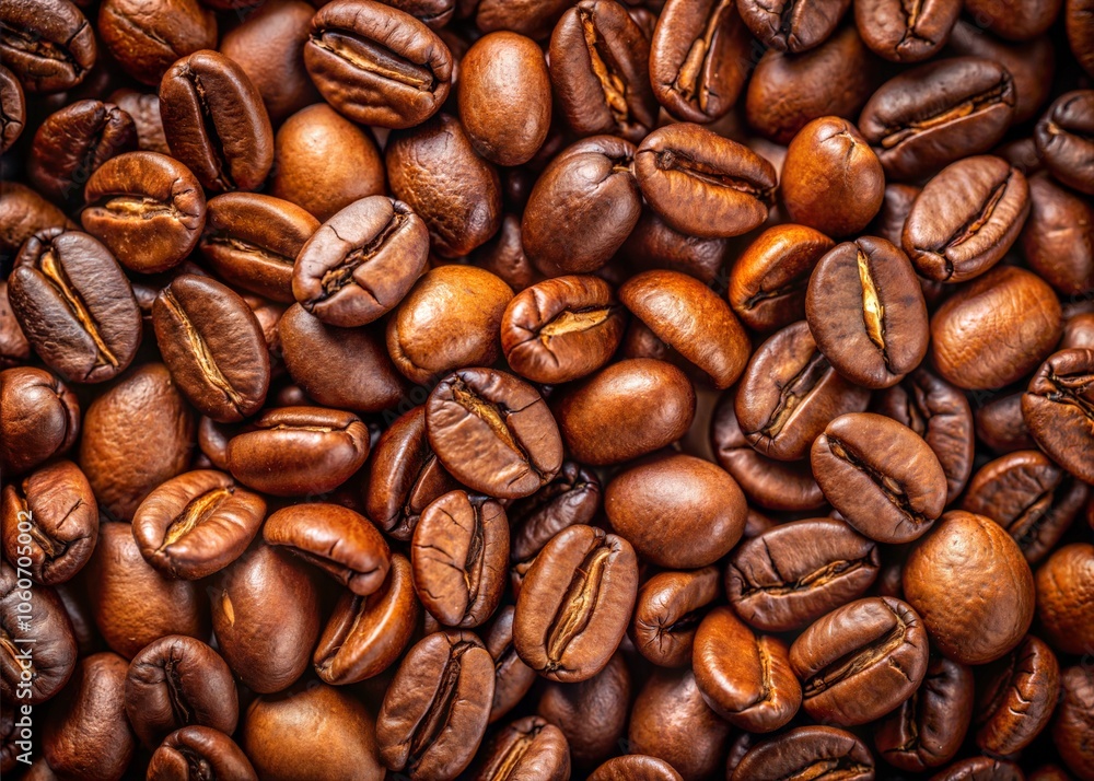Obraz premium coffee bean brown roasted caffeine espresso seed