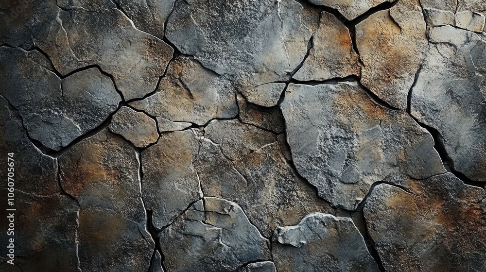 Rustic stone backdrop with cracked textures, adding an organic, aged feel to any visual. Rustic stone backdrop with cracked textures, adding an organic, aged feel to any visual.