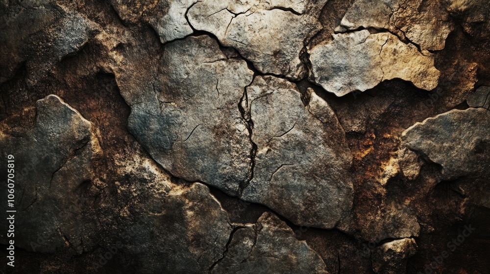 Rustic stone backdrop with cracked textures, adding an organic, aged feel to any visual. Rustic stone backdrop with cracked textures, adding an organic, aged feel to any visual.