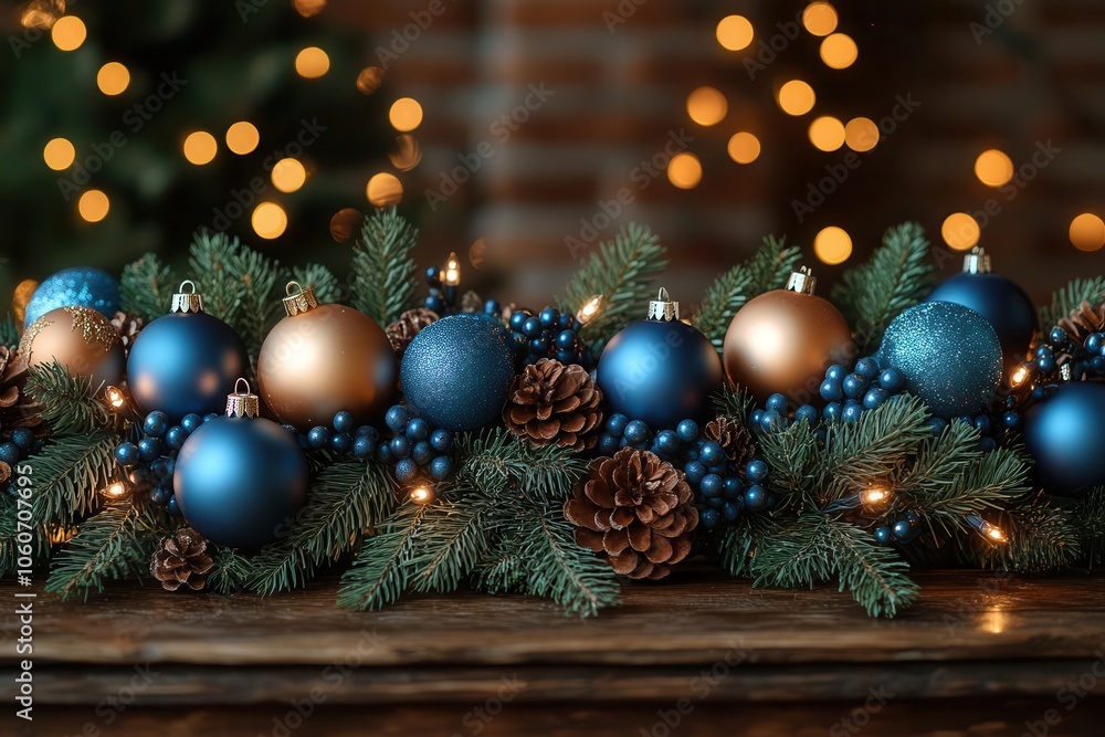 christmas tree branch elegantly decorated with shimmering ornaments on a rustic wooden table creating a cozy holiday atmosphere filled with warmth and cheer amid soft twinkling lights christmas tree branch elegantly decorated with shimmering ornaments on a rustic wooden table creating a cozy holiday atmosphere filled with warmth and cheer amid soft twinkling lights