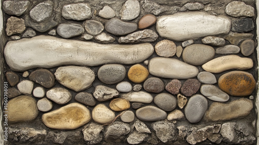 Stacked stone wall backdrop with shades of beige and gray, creating a warm, natural texture. Stacked stone wall backdrop with shades of beige and gray, creating a warm, natural texture.