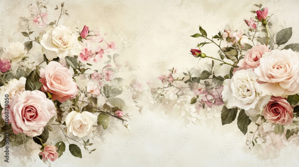 Delicate Floral Bouquet in Soft Pastel Tones Delicate Floral Bouquet in Soft Pastel Tones