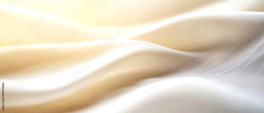 Soft fabric waves illuminated by natural light, creating a dreamy texture and feel background Soft fabric waves illuminated by natural light, creating a dreamy texture and feel background