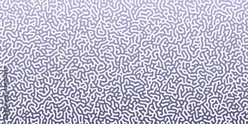 Abstract Reaction-diffusion Turing pattern natural texture blue gradient color scheme. Linear design with biological shapes. Organic lines Memphis. abstract truing organic wallpaper design, vector.	