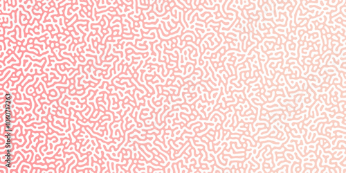 Abstract Reaction-diffusion or Turing pattern natural texture in coral pink and white colour scheme. Linear design with biological shapes. Organic lines in memphis. abstract turing organic wallpape	