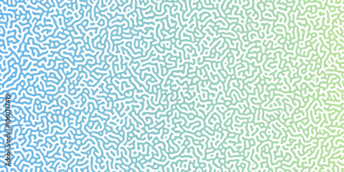 Abstract Reaction-diffusion Turing pattern natural texture blue gradient color scheme. Linear design with biological shapes. Organic lines Memphis. abstract truing organic wallpaper design, ..	