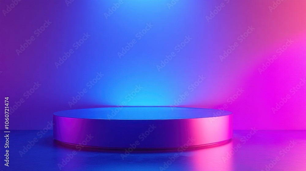 Matte black podium with spotlight for displaying luxury products.
Matte black podium with spotlight for displaying luxury products.
