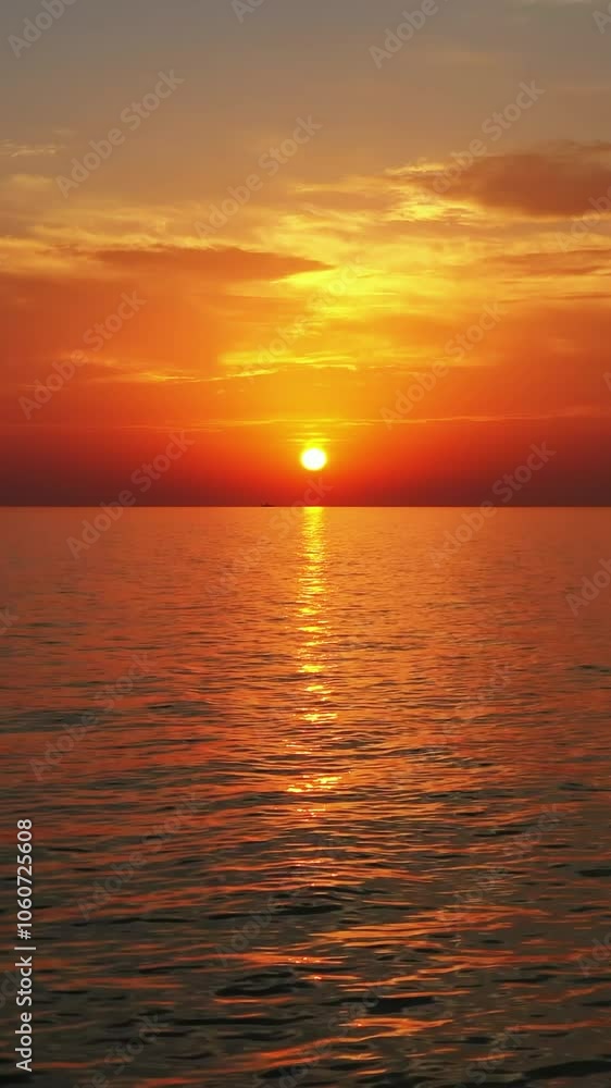 Moving over a calm sea surface during a beautiful sunset, 4k Moving over a calm sea surface during a beautiful sunset, 4k