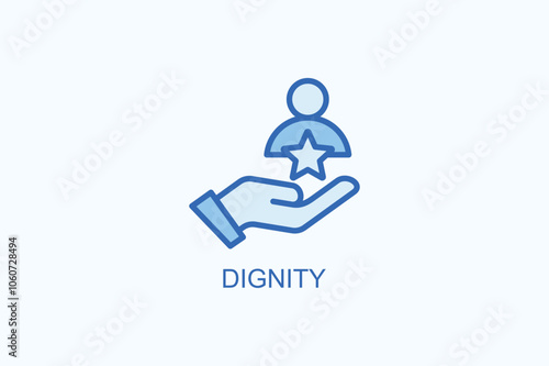 Dignity vector  or logo sign symbol illustration