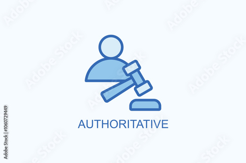 Authoritative vector  or logo sign symbol illustration