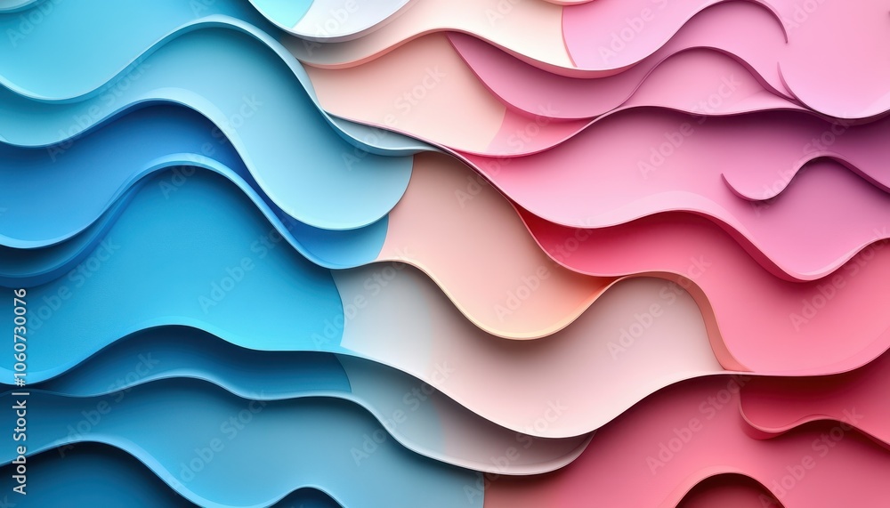 Dreamy 3D abstract background with pastel colors and swirling shapes in soft lighting Dreamy 3D abstract background with pastel colors and swirling shapes in soft lighting