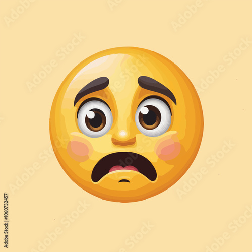 vector confused emoji