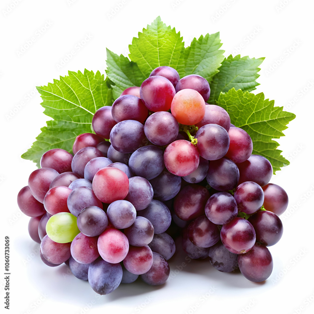 Fototapeta premium grapes in white background