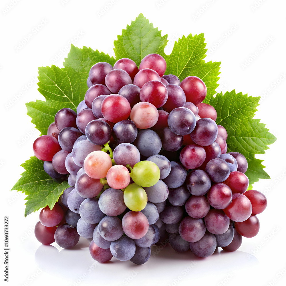 Fototapeta premium grapes in white background