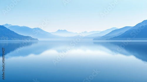 Tranquil waters reflecting the sky, a serene scenery of peacefulness and calm. explore nature's beauty.