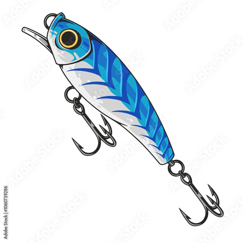 Colorful fishing lure designed for deep sea catch