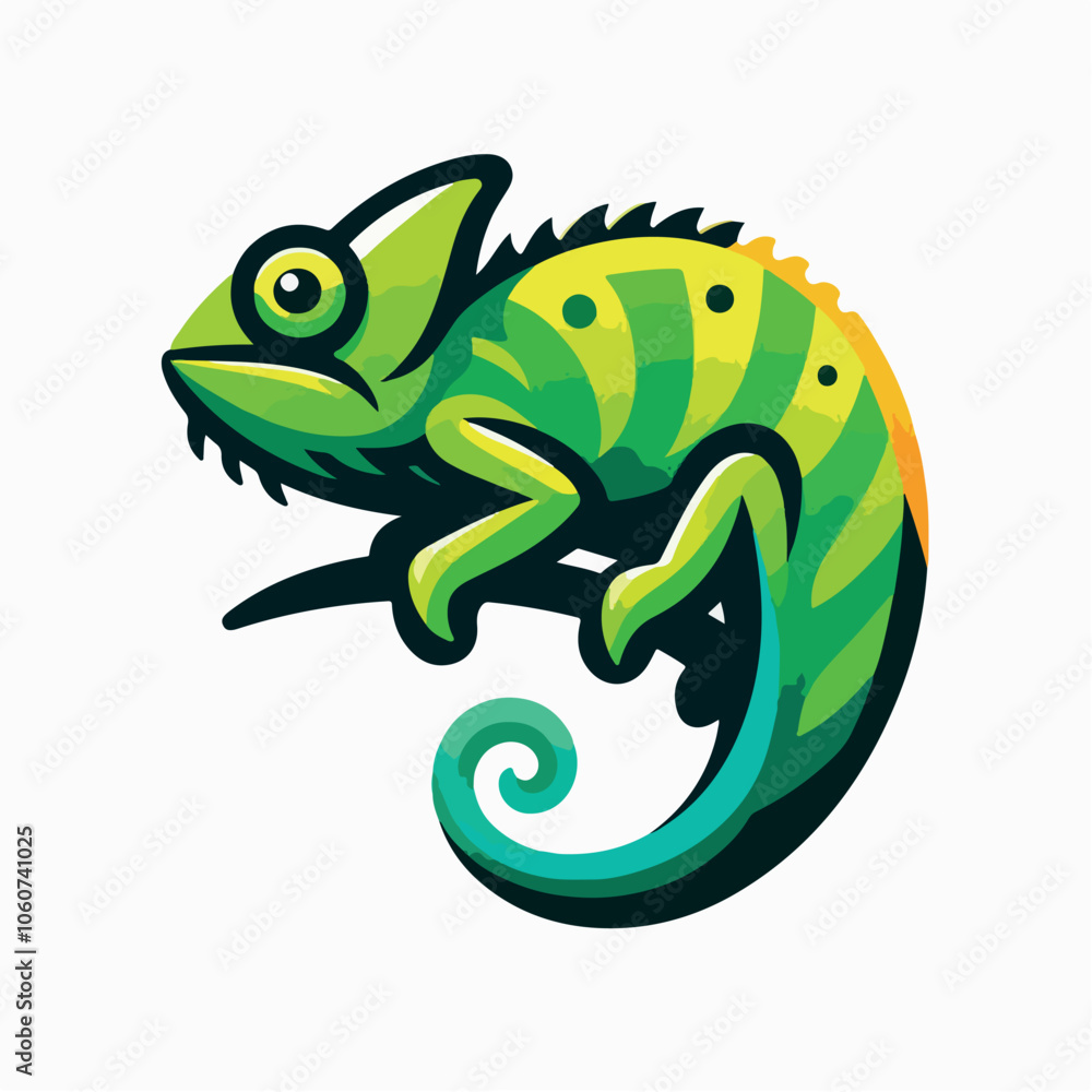 Chameleon logo illustration
Chameleon logo illustration