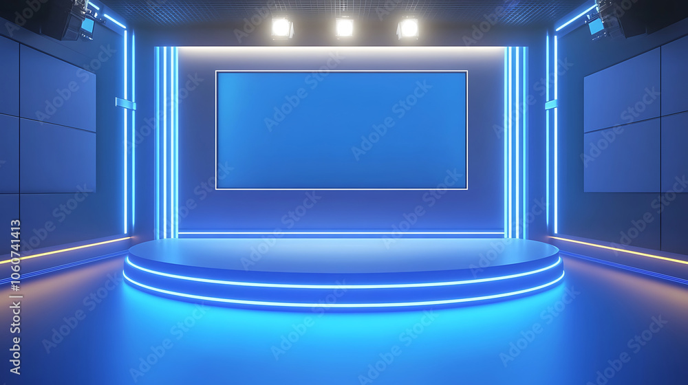 futuristic podium background futuristic podium background