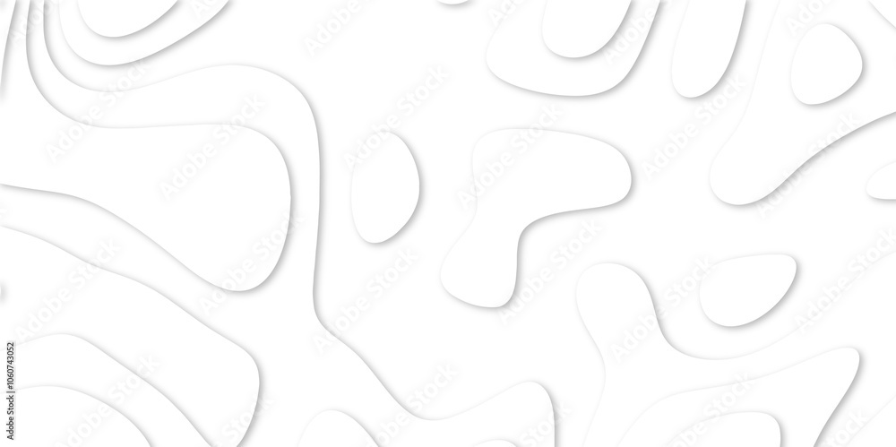 Abstract White paper cut background with lines. Topographic map in contour line light topographic topo contour map. white line drawing geometric paper art design. 3d papercut decoration textured. maps Abstract White paper cut background with lines. Topographic map in contour line light topographic topo contour map. white line drawing geometric paper art design. 3d papercut decoration textured. maps