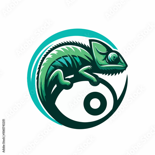 Chameleon logo illustration
