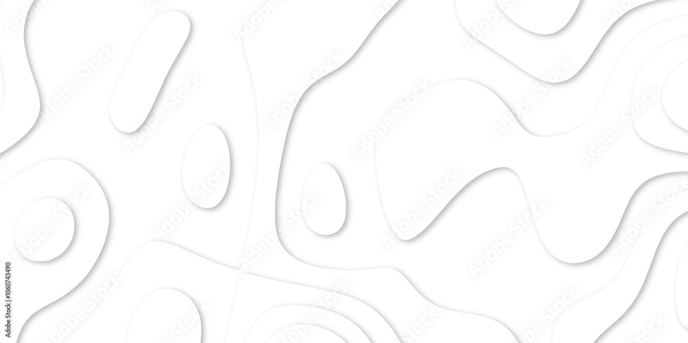 Abstract White paper cut background with lines. Topographic map in contour line light topographic topo contour map. white line drawing geometric paper art design. 3d papercut decoration textured. maps Abstract White paper cut background with lines. Topographic map in contour line light topographic topo contour map. white line drawing geometric paper art design. 3d papercut decoration textured. maps