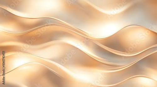 Elegant and smooth flowing texture in warm golden tones, ideal for backgrounds, design elements, or artistic projects.